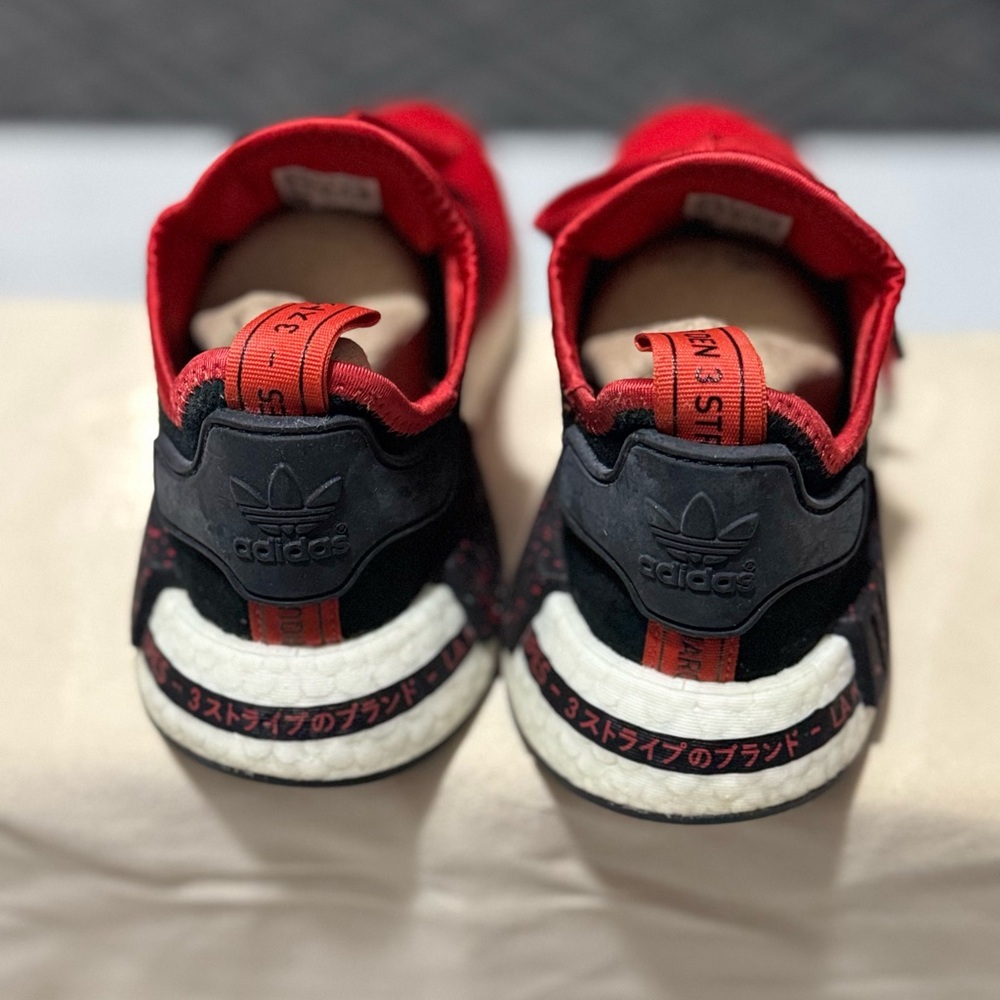 Adidas Red and Black Sneakers with Boost Midsole - Picture 4 of 7